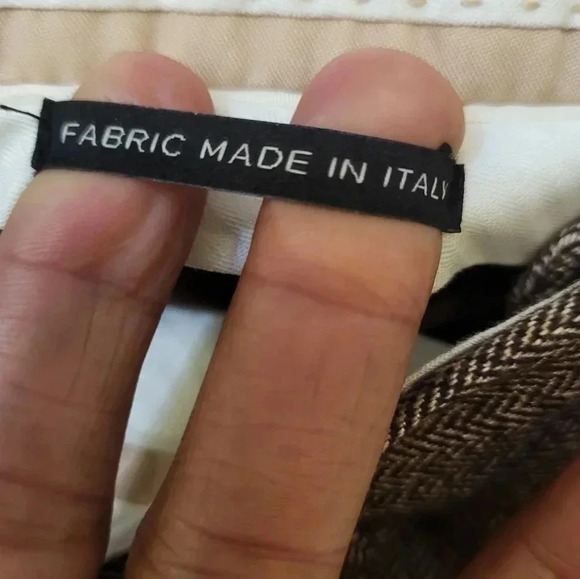 Talbots Wide Leg Wool Blend Flannel Neutral Academic Windsor Trouser Pants(6) - Picture 11 of 11